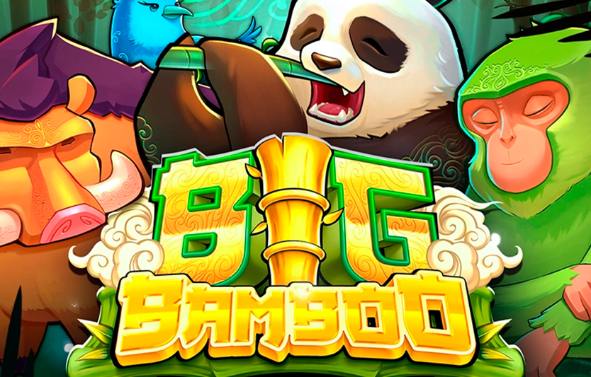 Big bamboo logo with characters